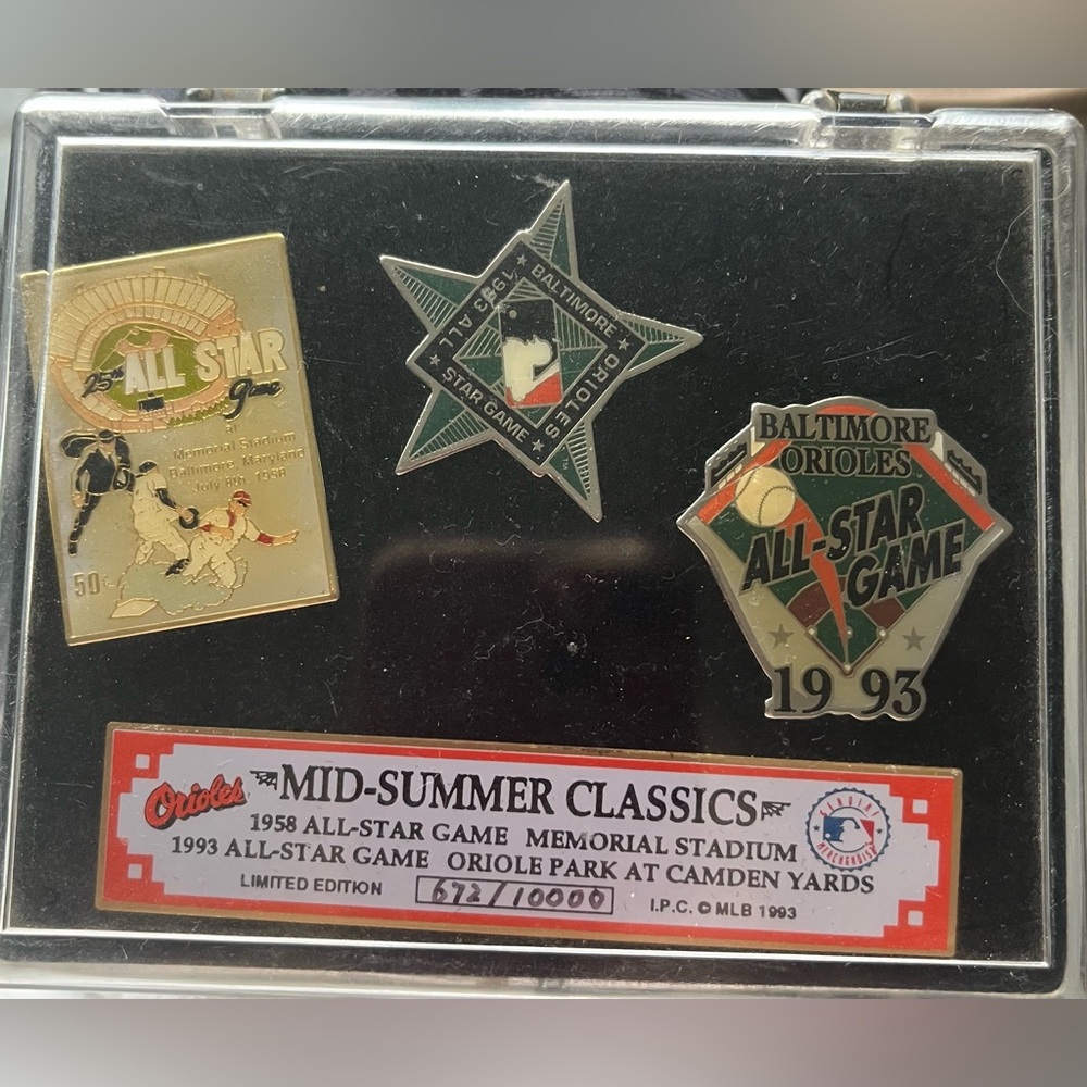 1993 MLB All-Star Game Collectors Pin Set